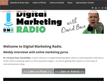 Tablet Screenshot of digitalmarketingradio.com
